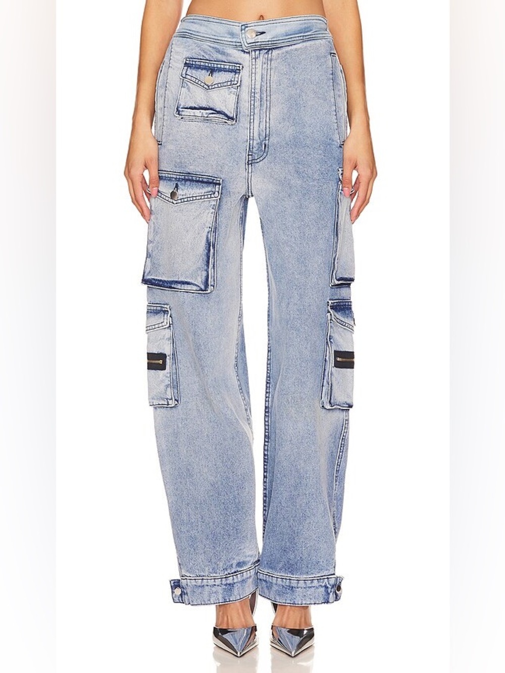 EB Denim Cargo Pants in Rain Wash Size XL
